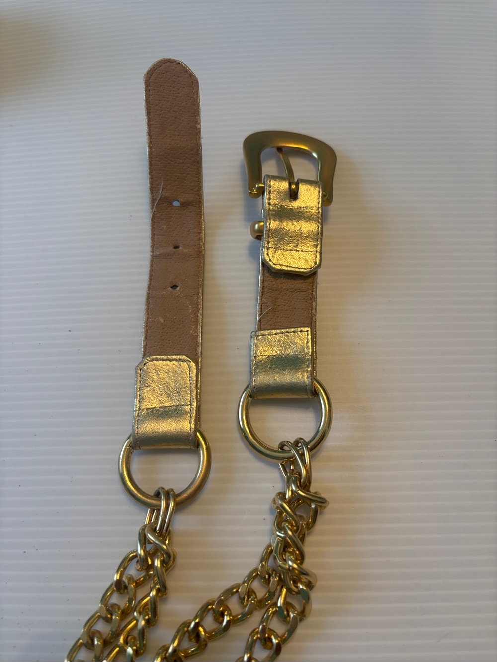 GOLD CHAIN CHARM BELT - Picture 6 of 6